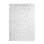 Paris Prix Tapis Shaggy Géométrique  Vivica  Blanc & Bleu Gris. Coloris disponibles : Blanc