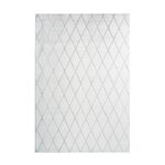 Paris Prix Tapis Shaggy Géométrique  Vivica  Blanc & Bleu Gris. Coloris disponibles : Blanc