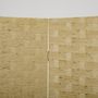 Voir la diapositive 5 : HOMCOM Paravent intérieur 4 panneaux pliables séparateur de pièce bois de pin fibres de papier tressé naturel