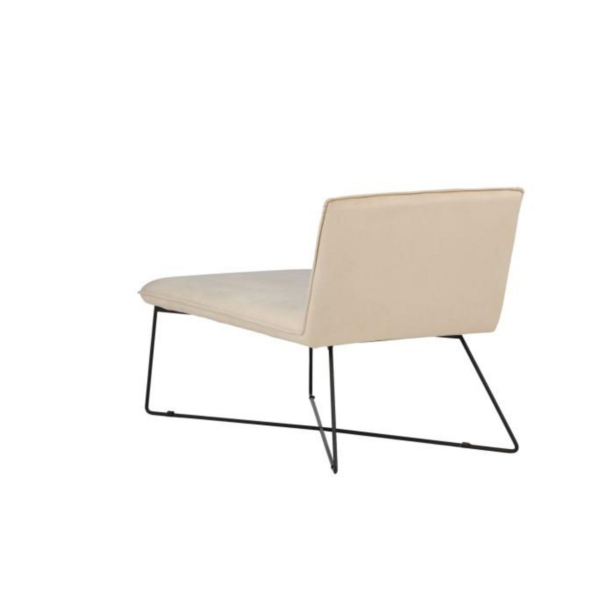 Paris Prix Chaise Longue en Velours  X-Lounge  128cm Beige