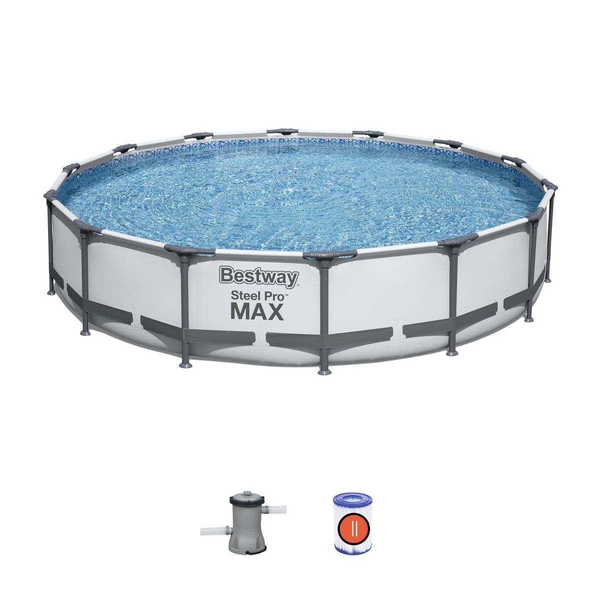 BESTWAY Piscine hors sol diamètre 427 x 84 cm Steel Pro Max
