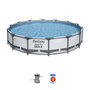 Voir la diapositive 7 : BESTWAY Piscine hors sol diamètre 427 x 84 cm Steel Pro Max