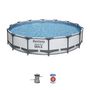 Voir la diapositive 7 : BESTWAY Piscine hors sol diamètre 427 x 84 cm Steel Pro Max