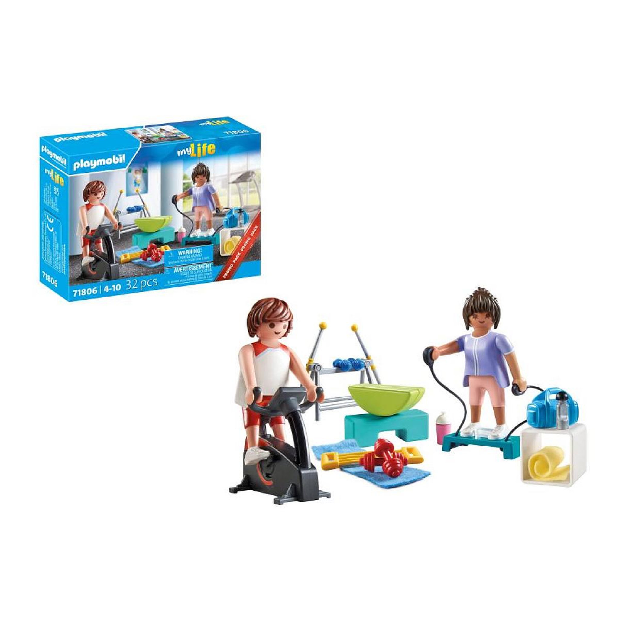 Voir la diapositive 3 : PLAYMOBIL 71806 Sportifs avec matériel de fitness