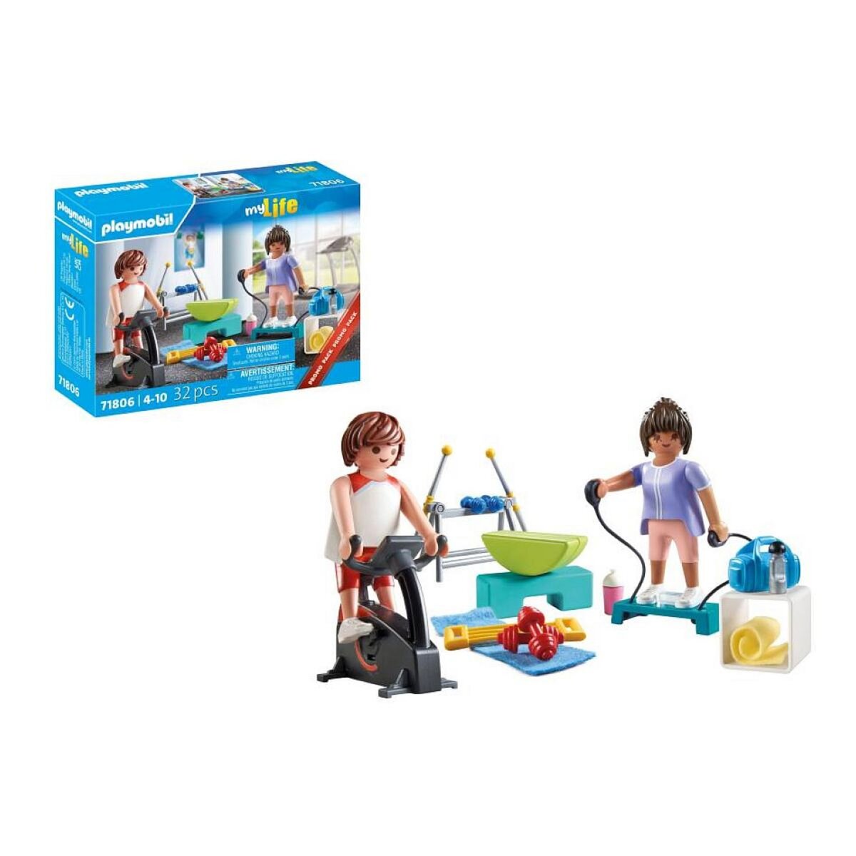 PLAYMOBIL 71806 Sportifs avec matériel de fitness