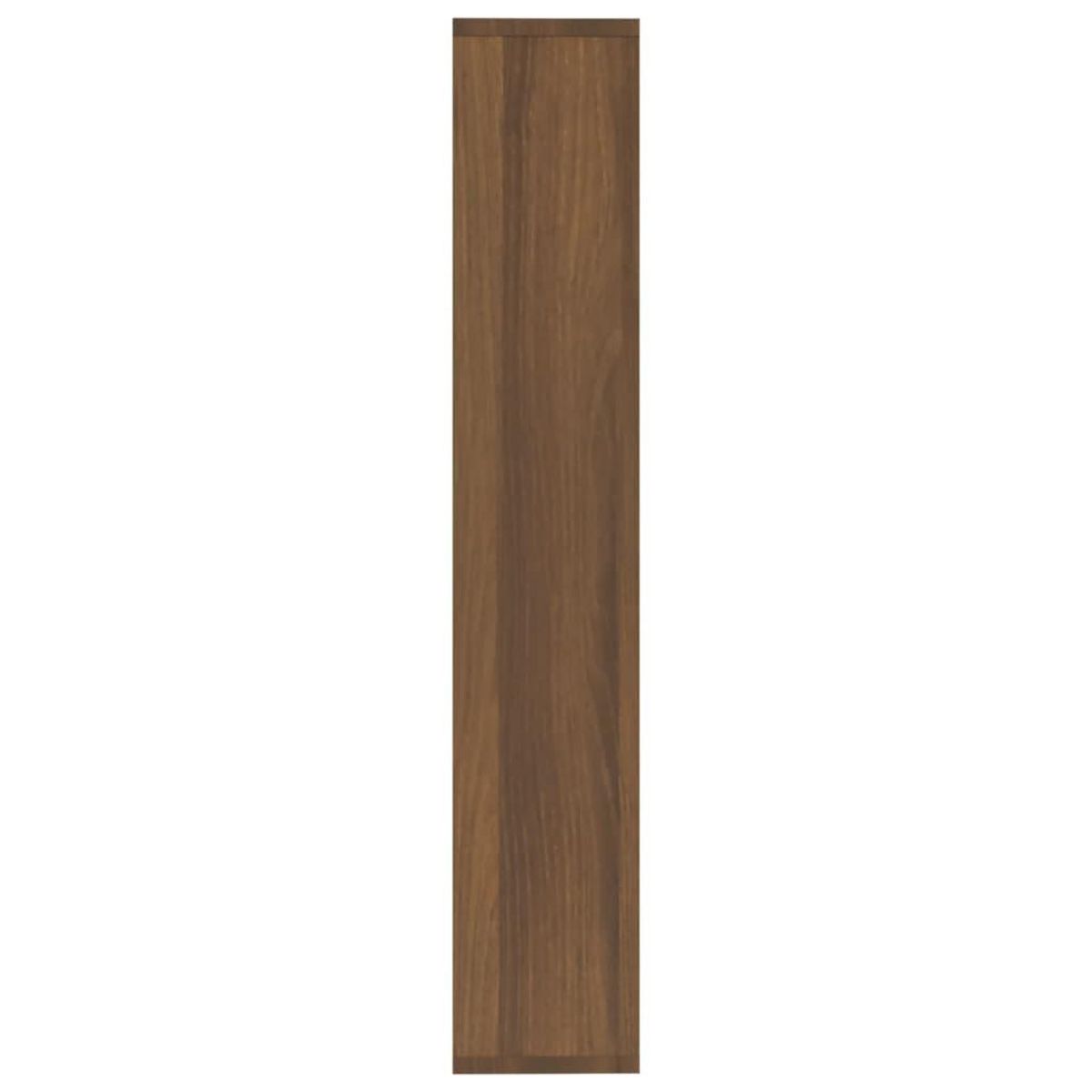 VIDAXL Etagere murale Chene marron 36x16x90 cm Bois d'ingenierie