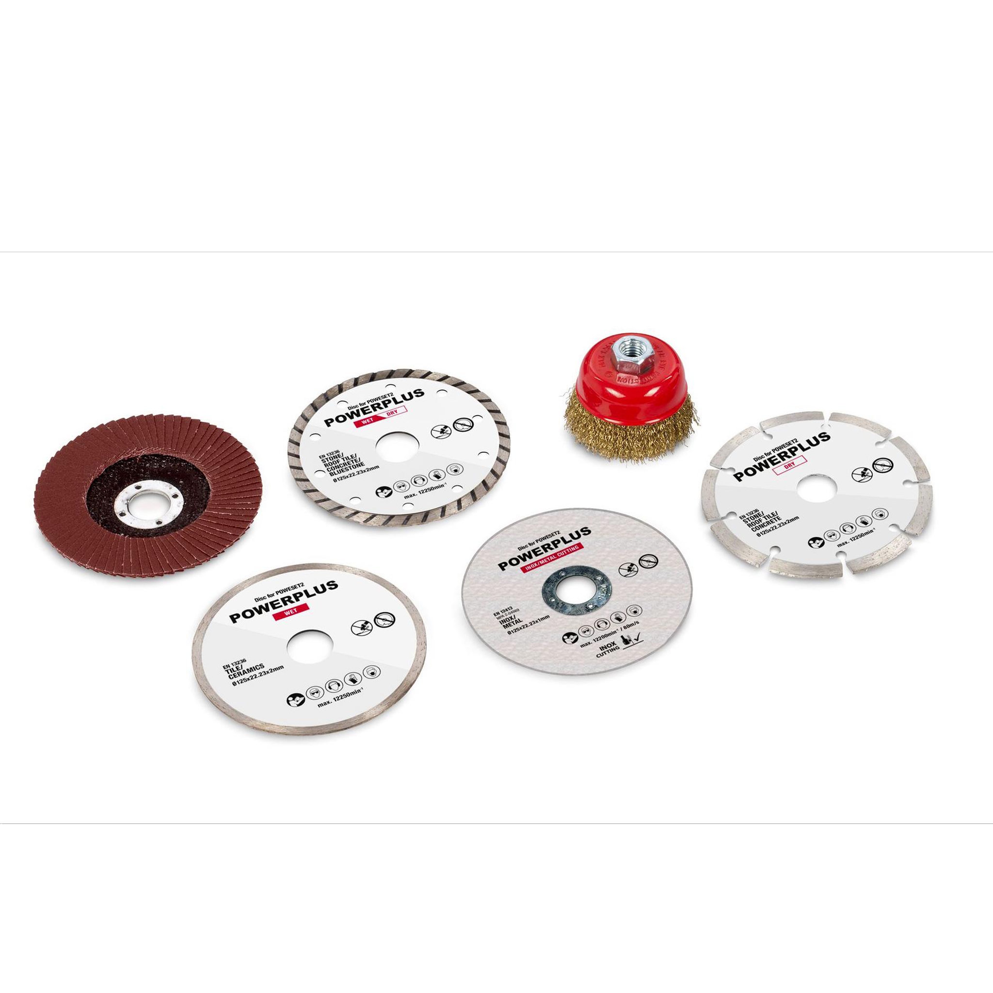 Voir la diapositive 2 : POWERPLUS Meuleuse mallette 125mm 900w powerplus
