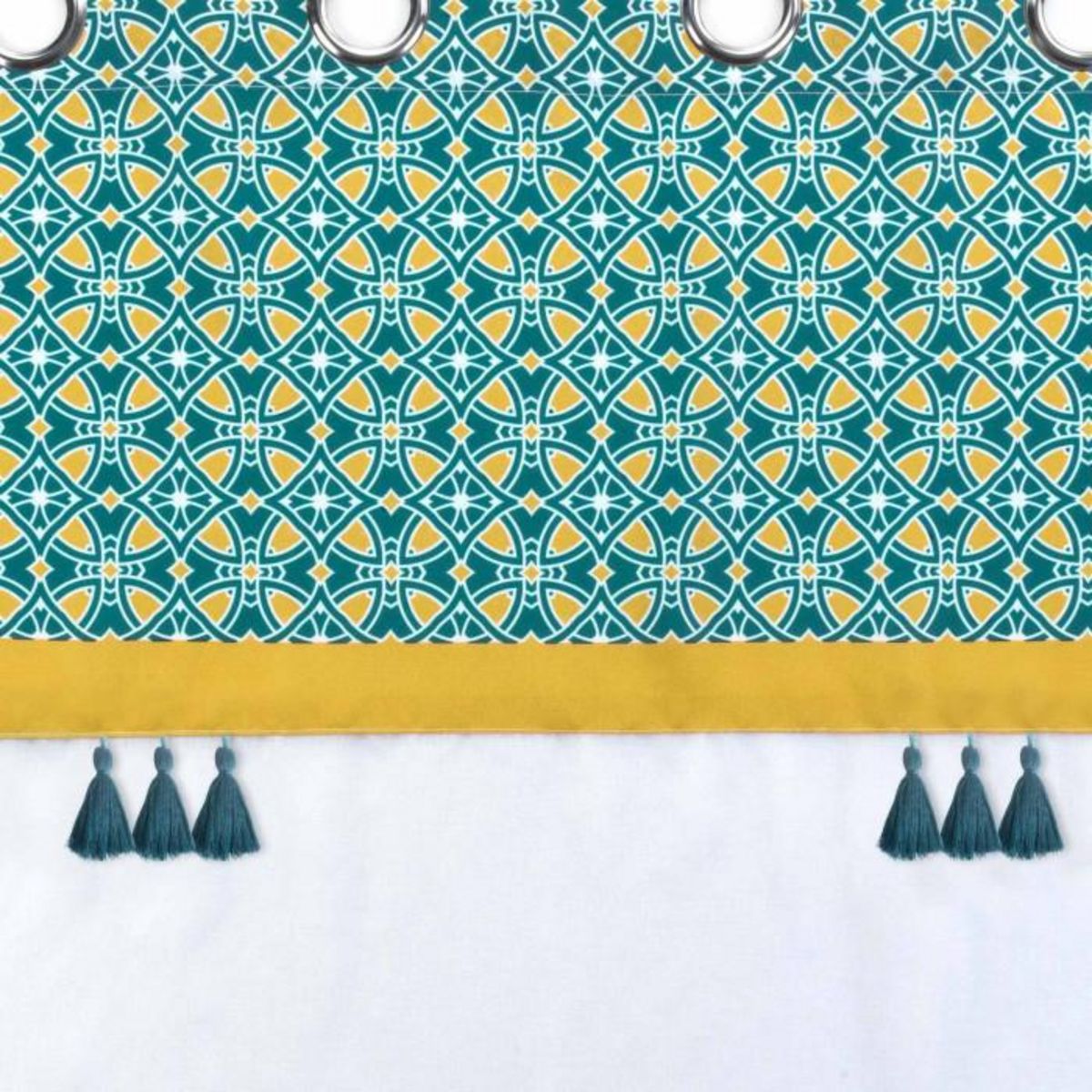 Paris Prix Rideau Voilage à Œillets  Callao  140x240cm Bleu