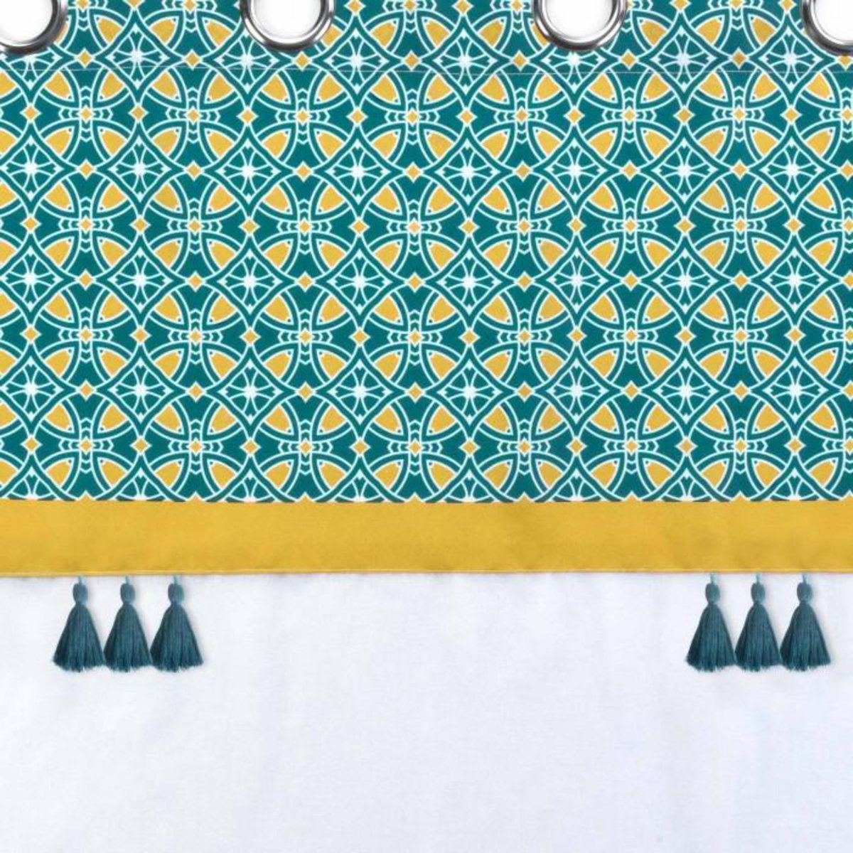 Paris Prix Rideau Voilage à Œillets  Callao  140x240cm Bleu