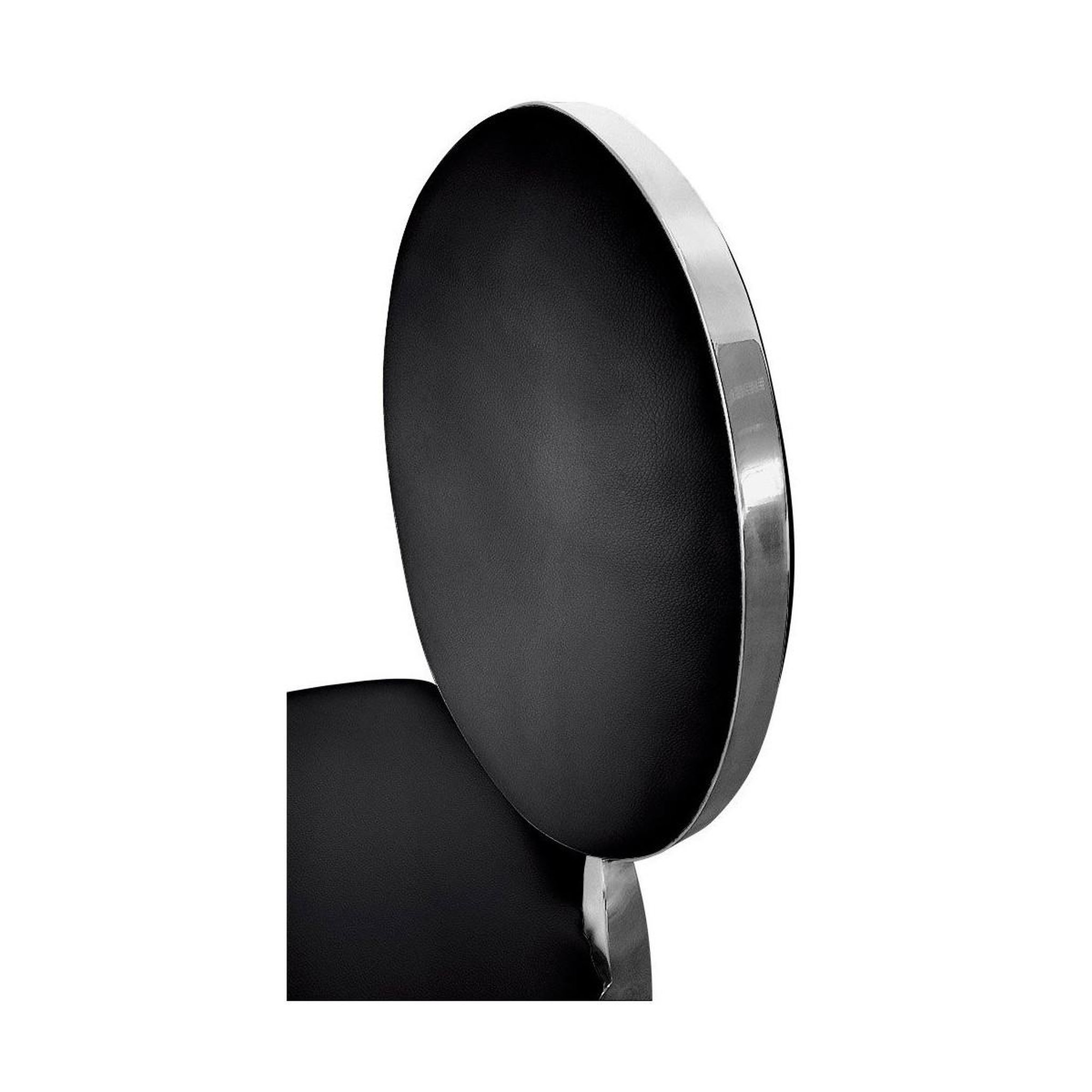 Voir la diapositive 4 : Paris Prix Lot de 2 Chaises Médaillon  Tatianna  90cm Noir