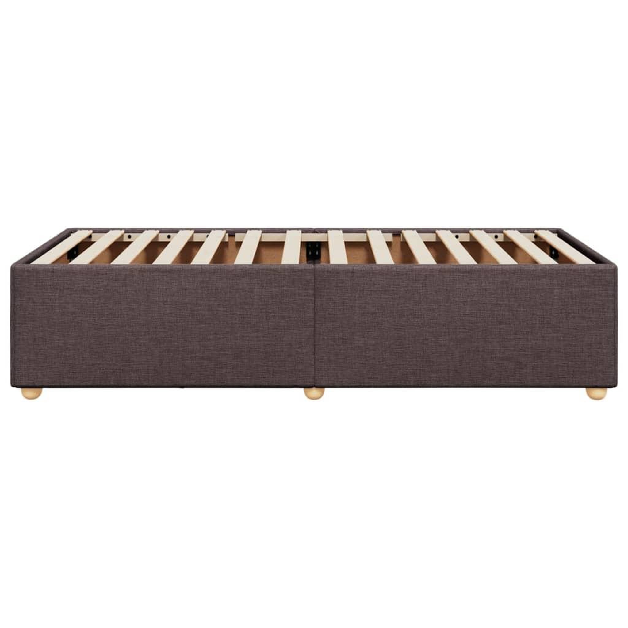 Voir la diapositive 5 : VIDAXL Cadre de lit sans matelas marron fonce 90x190 cm tissu