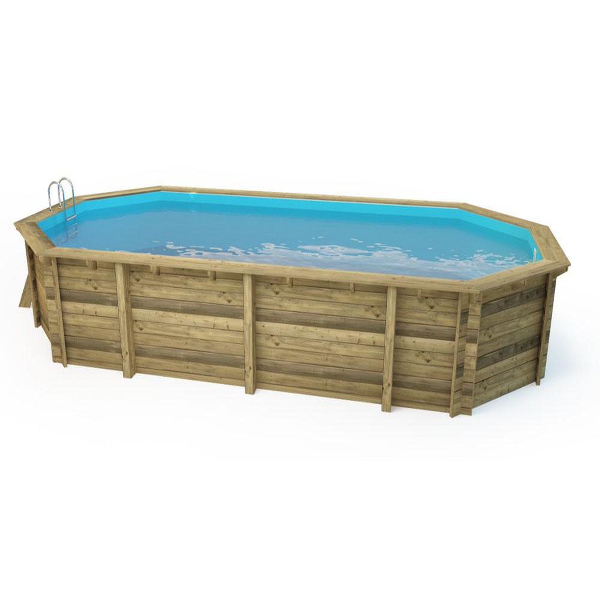 Voir la diapositive 3 : Habitat et Jardin Piscine bois   Sevilla 130  - 8.57 x 4.57 x 1.31 m