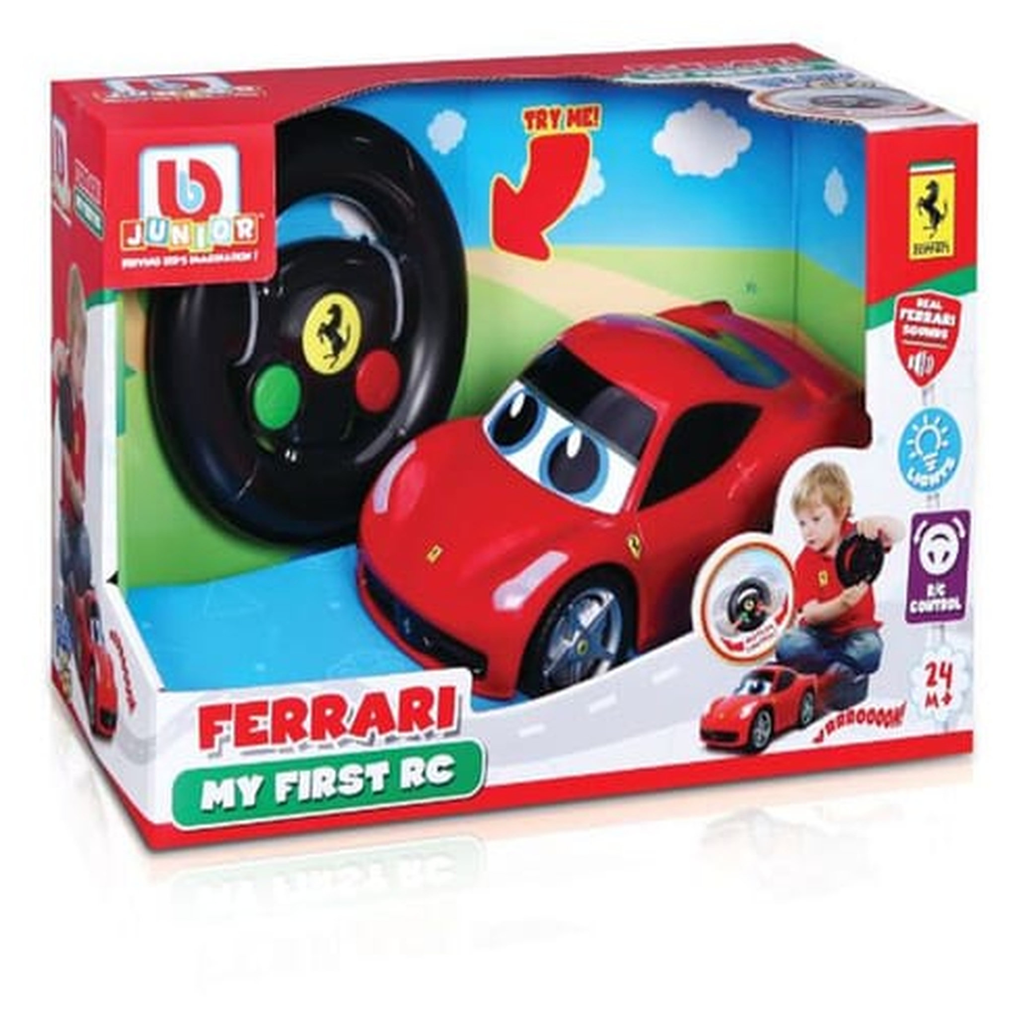 Voir la diapositive 3 : BURAGO Mon premier véhicule radiocommandé - Ferrari