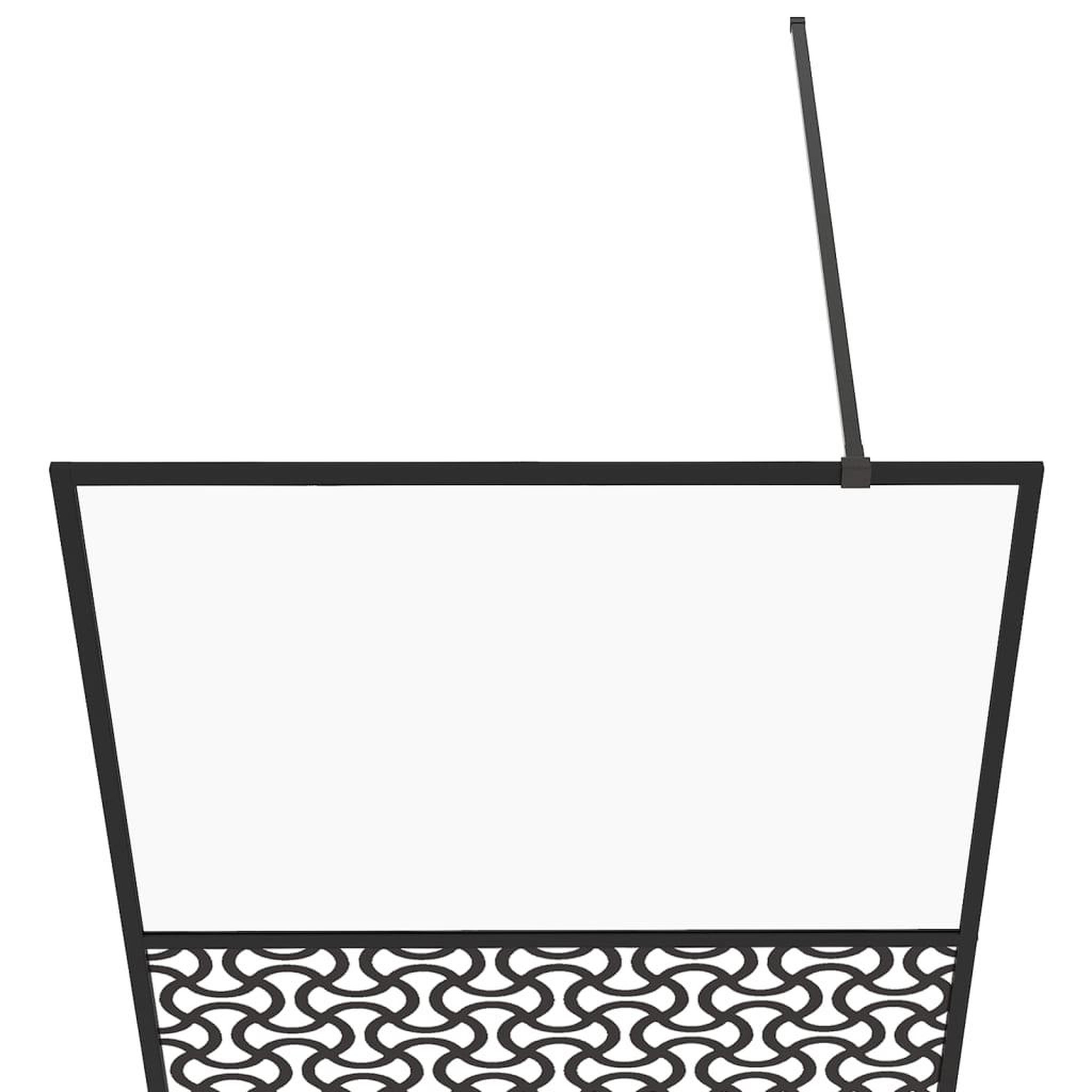 Voir la diapositive 4 : VIDAXL Paroi de douche avec verre ESG transparent 115x195 cm Noir