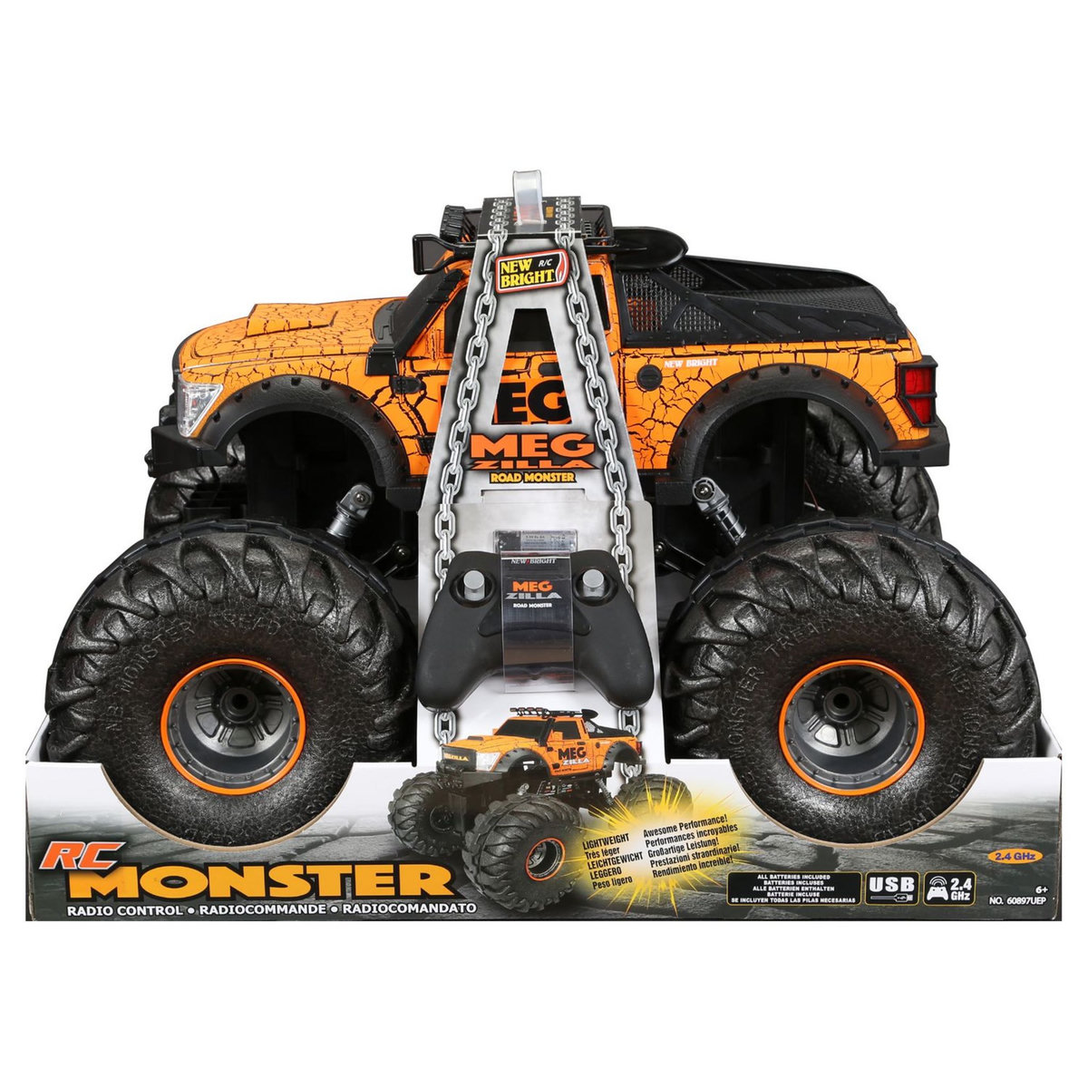 NEW BRIGHT Véhicule Monster Meg Zilla radiocommandé