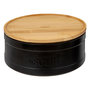 Voir la diapositive 1 : FIVE Boîte à Biscuit  Natureo  22cm Noir