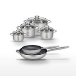 ELO Lot Poêles 24/32 cm & Faitouts 12/14/16/24 cm Elo Profi Therm Platinum