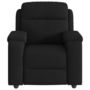 Voir la diapositive 3 : VIDAXL Fauteuil inclinable Noir Tissu
