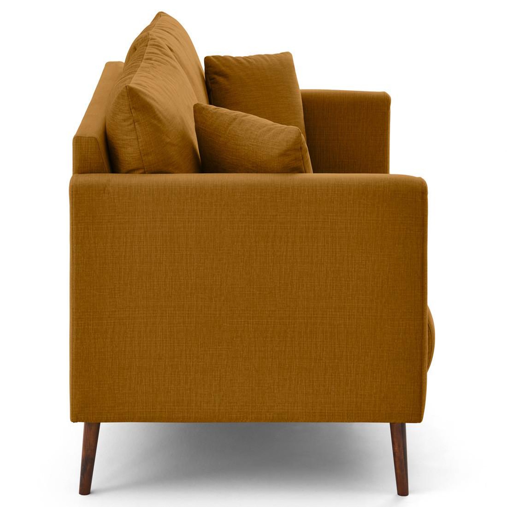 Voir la diapositive 5 : LISA DESIGN Ostrava - canapé droit 2 places en velours pieds en bois