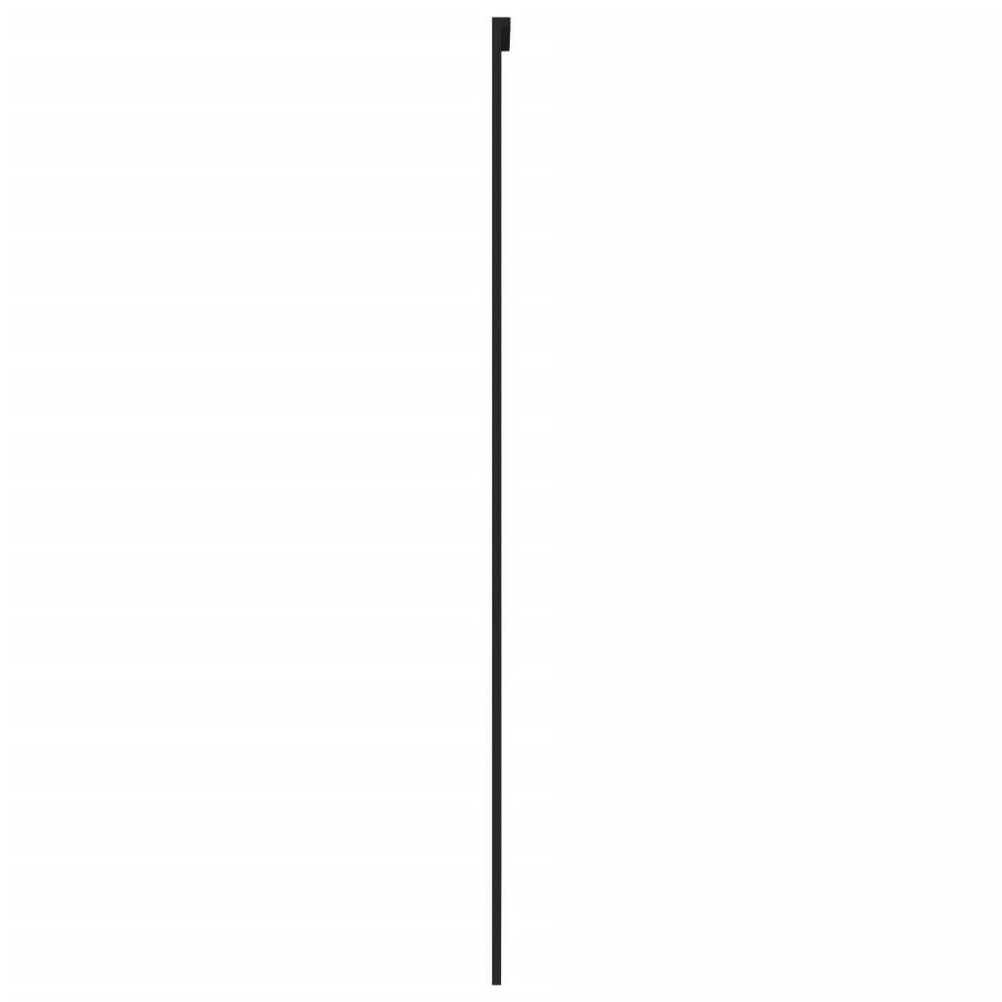 Voir la diapositive 5 : VIDAXL Porte coulissante noir 90x205 cm verre trempe aluminium