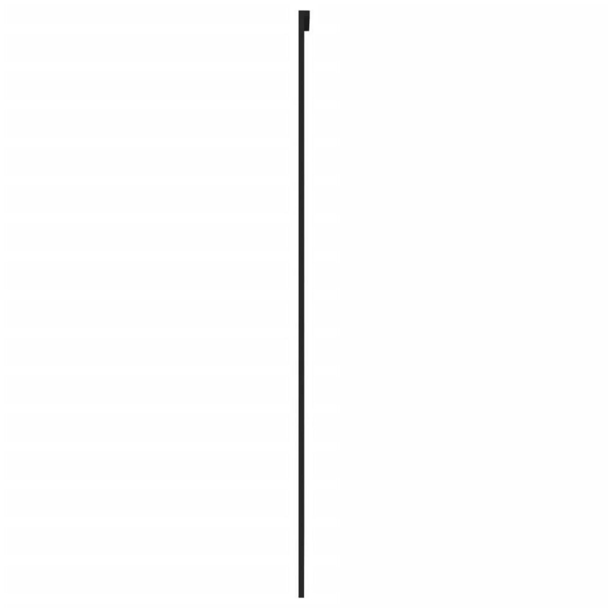 VIDAXL Porte coulissante noir 90x205 cm verre trempe aluminium