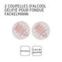 Voir la diapositive 4 : Fackelmann Lot de 2 coupelles d'alcool gélifié Fackelmann