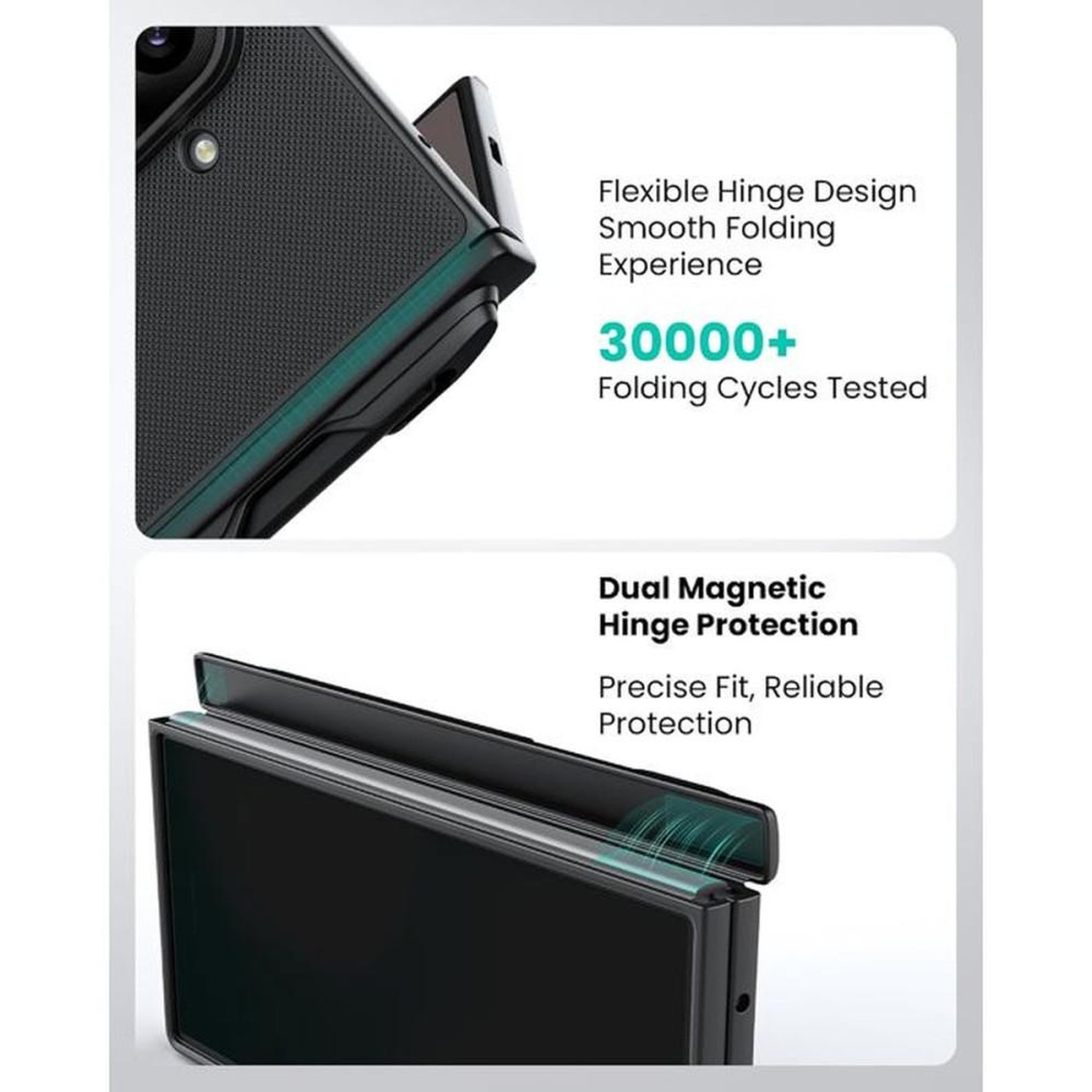 Voir la diapositive 5 : Coque téléphone magnétique noire avec support pour stylet Galaxy Z Fold 8 Ultra