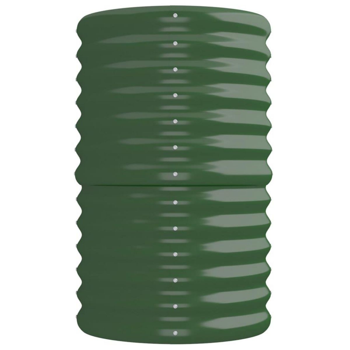 VIDAXL Lit sureleve de jardin Acier enduit de poudre 224x40x68 cm Vert