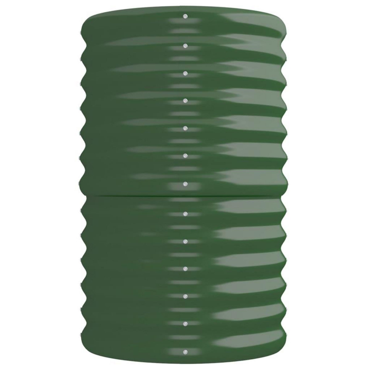 VIDAXL Lit sureleve de jardin Acier enduit de poudre 224x40x68 cm Vert
