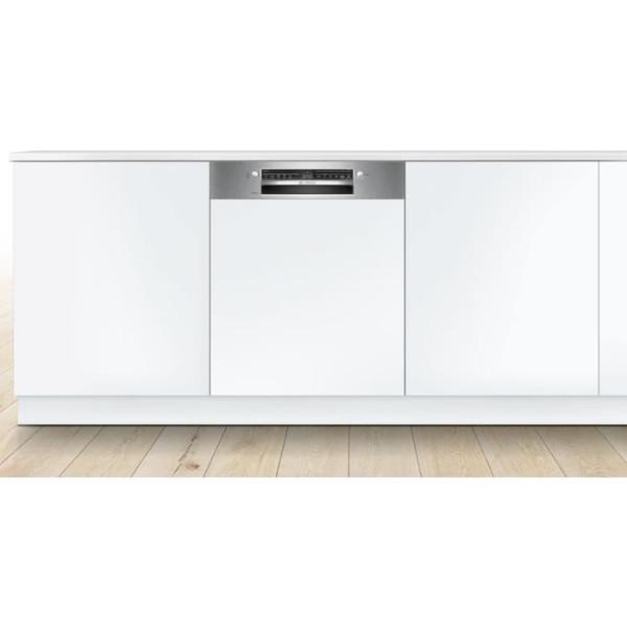 Voir la diapositive 2 : BOSCH Lave-vaisselle 60cm 13couverts 46db intégrable avec bandeau acier brossé - SMI2HTS02E