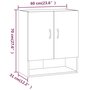 Voir la diapositive 6 : VIDAXL Armoire murale Chene fume 60x31x70 cm Bois d'ingenierie