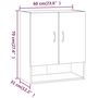Voir la diapositive 6 : VIDAXL Armoire murale Chene fume 60x31x70 cm Bois d'ingenierie