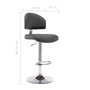 Voir la diapositive 6 : VIDAXL Tabouret de bar Gris Similicuir