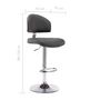 Voir la diapositive 6 : VIDAXL Tabouret de bar Gris Similicuir