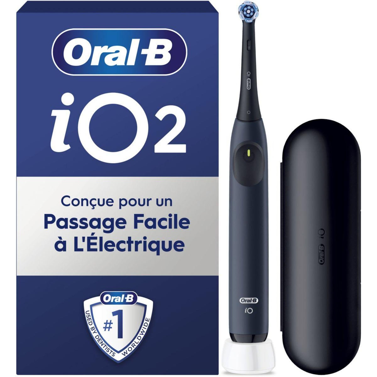 ORAL B Brosse à dents électrique iO2 Marine Blue Deep Clean + Travel Case
