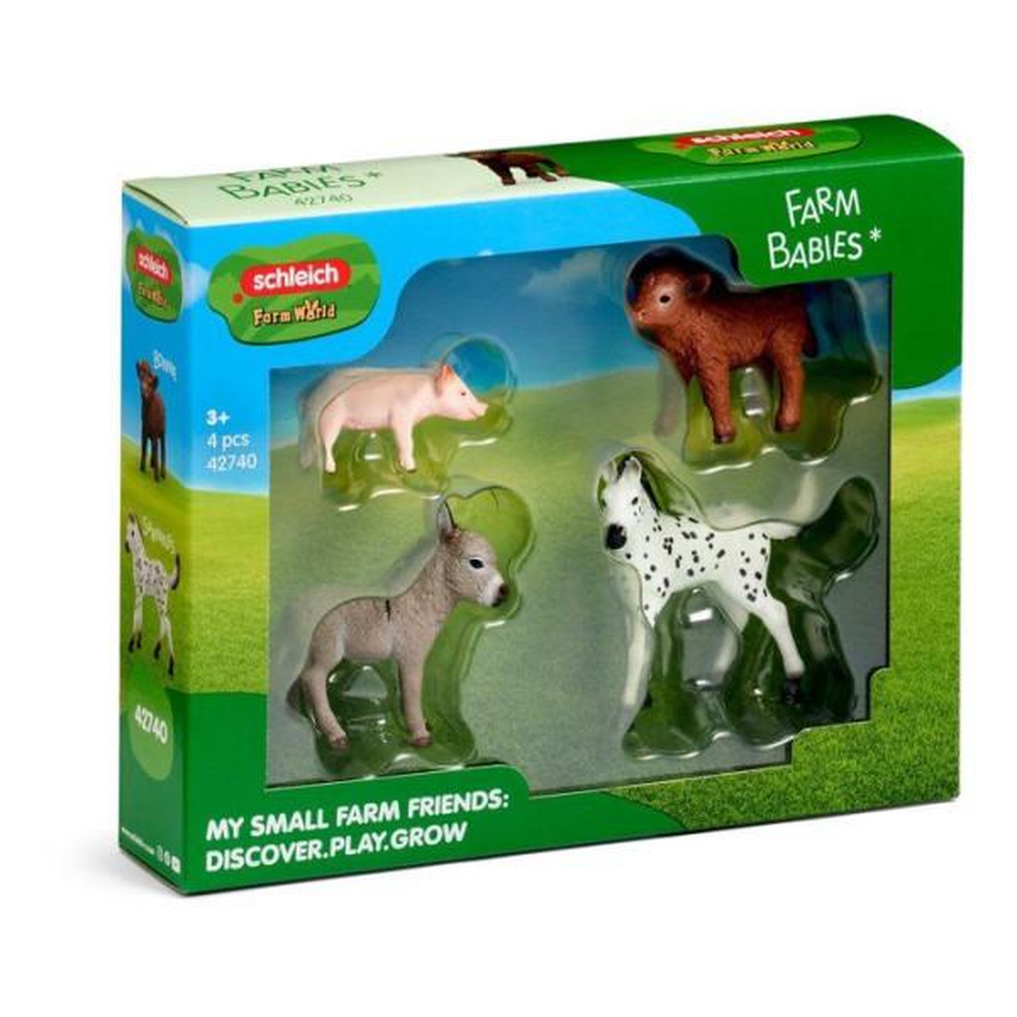 Voir la diapositive 2 : Schleich Figurines mes premiers bébé animaux de la ferme - schleich 42740 - gamme farm world