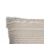 Lorena Canals Coussin en coton tricoté blanc dune 30 x 50 cm