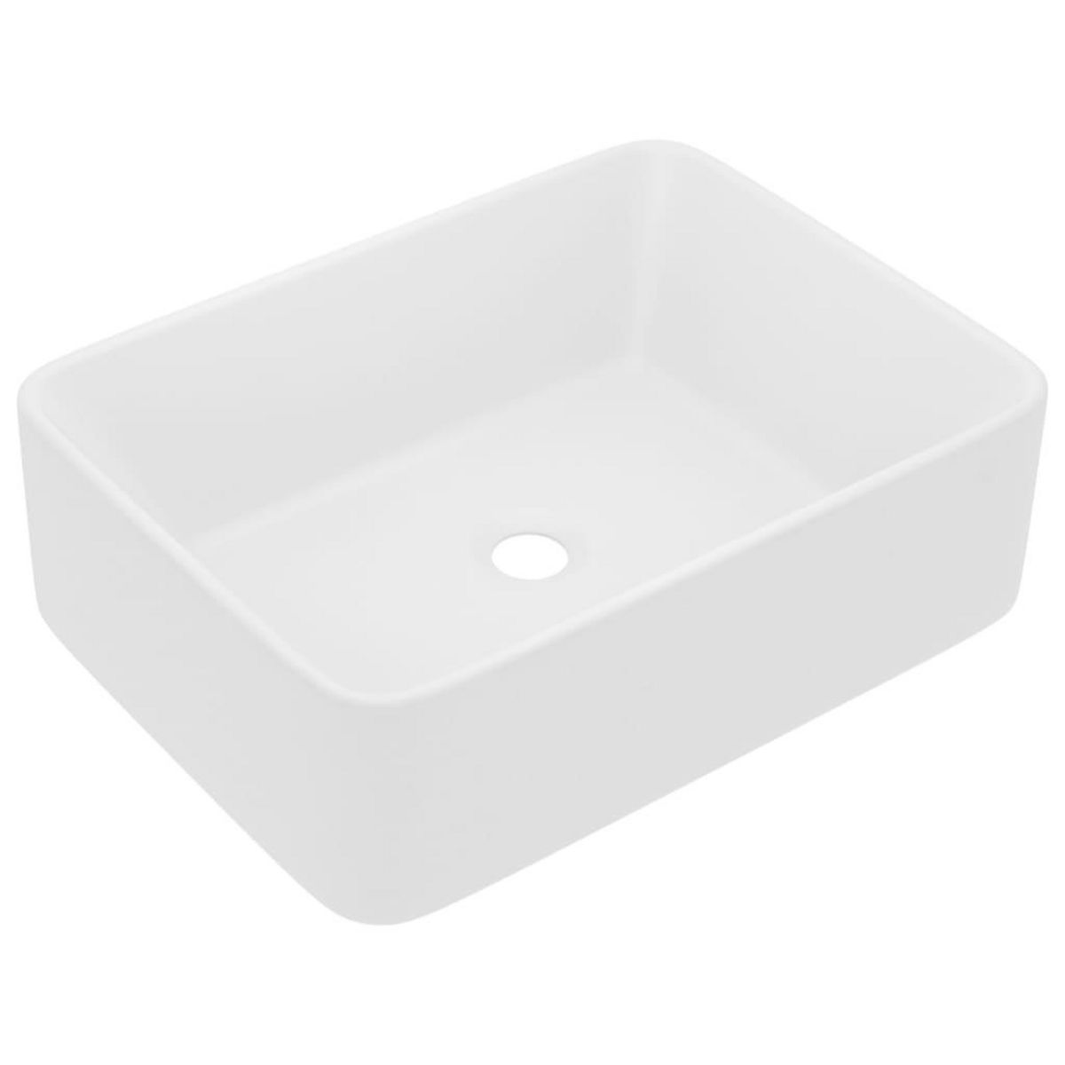 VIDAXL Lavabo de luxe Blanc mat 41x30x12 cm Ceramique