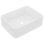 Voir la diapositive 2 : VIDAXL Lavabo de luxe Blanc mat 41x30x12 cm Ceramique
