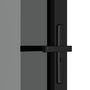 Voir la diapositive 5 : VIDAXL Porte interieure 93x201,5 cm Noir Verre ESG et aluminium
