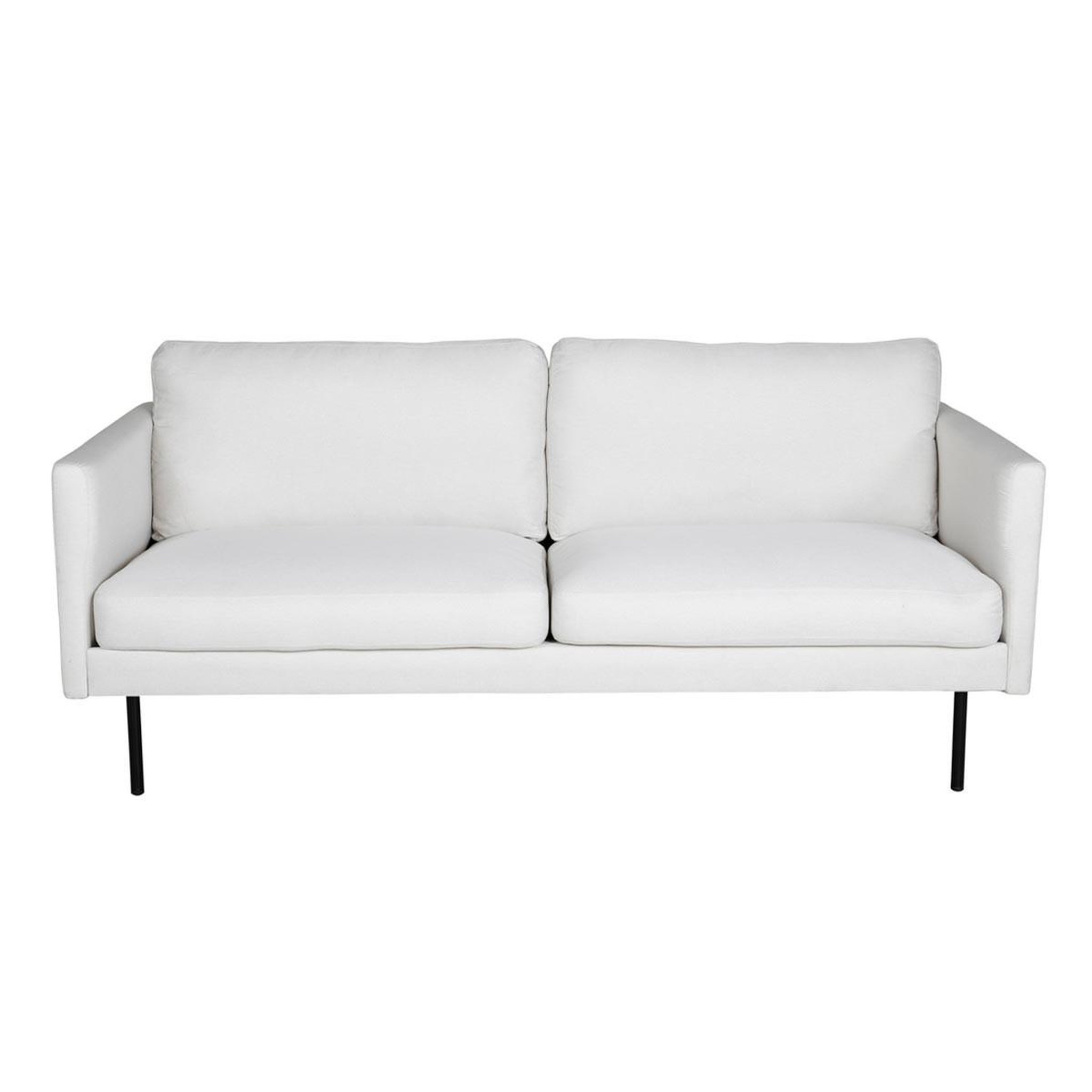 Voir la diapositive 2 : Paris Prix Canapé 2 places en tissu  zoom  180cm beige clair