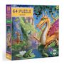 Voir la diapositive 1 : Eeboo Puzzle - Dragon 64 Pieces