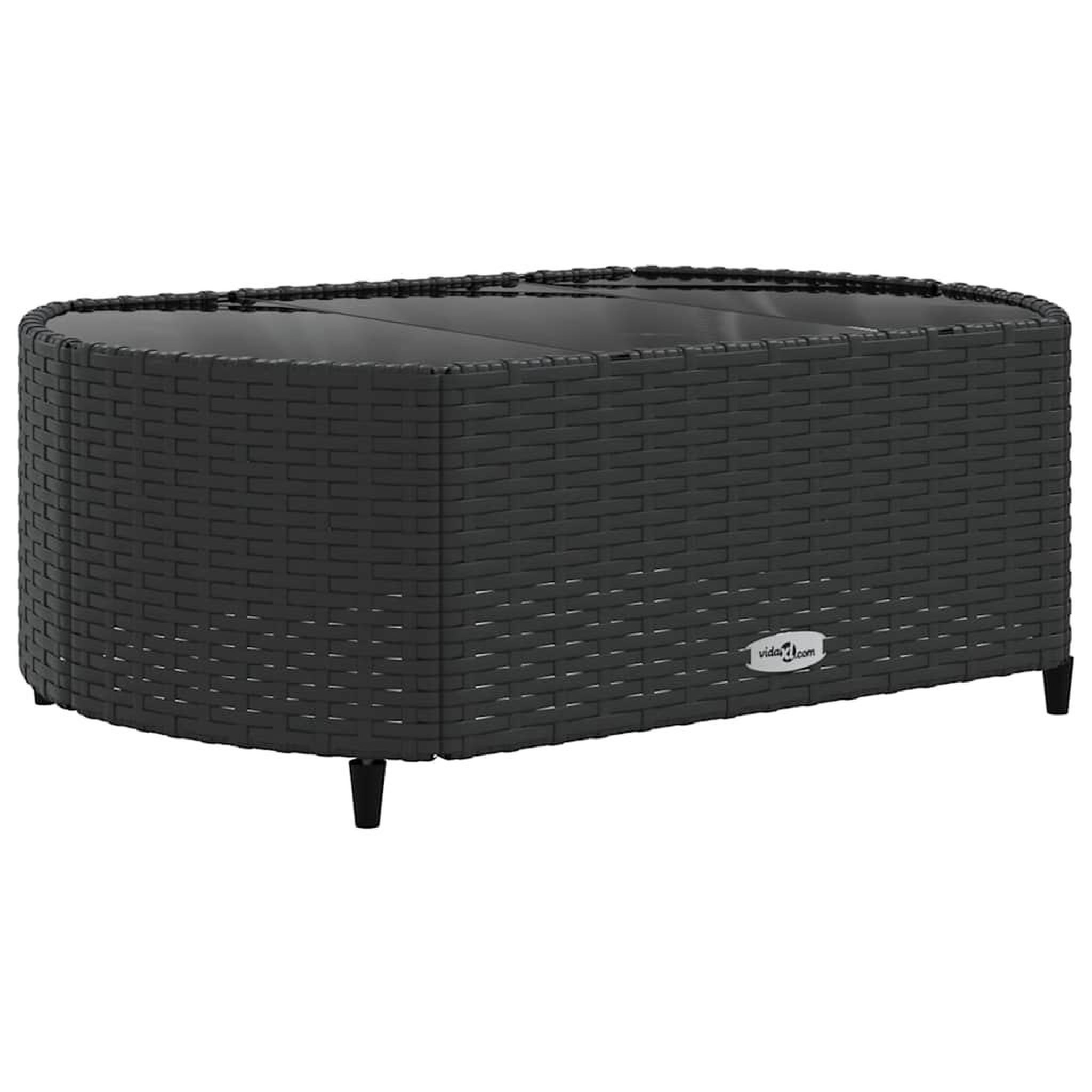 Voir la diapositive 5 : VIDAXL Salon de jardin 8 pcs avec coussins noir resine tressee