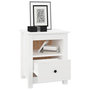 Voir la diapositive 3 : VIDAXL Tables de chevet 2 pcs Blanc 40x35x49 cm Bois de pin massif