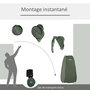 Voir la diapositive 4 : OUTSUNNY Tente de douche pliable pop-up automatique instantanée cabinet de changement camping polyester vert