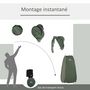 Voir la diapositive 4 : OUTSUNNY Tente de douche pliable pop-up automatique instantanée cabinet de changement camping polyester vert