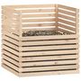 Voir la diapositive 4 : VIDAXL Composteur 100x100x102 cm Bois massif de pin