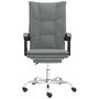 Voir la diapositive 3 : VIDAXL Fauteuil inclinable de bureau Gris fonce Tissu