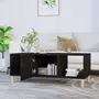 VIDAXL Table basse noir 102x50x40 cm bois d'ingenierie