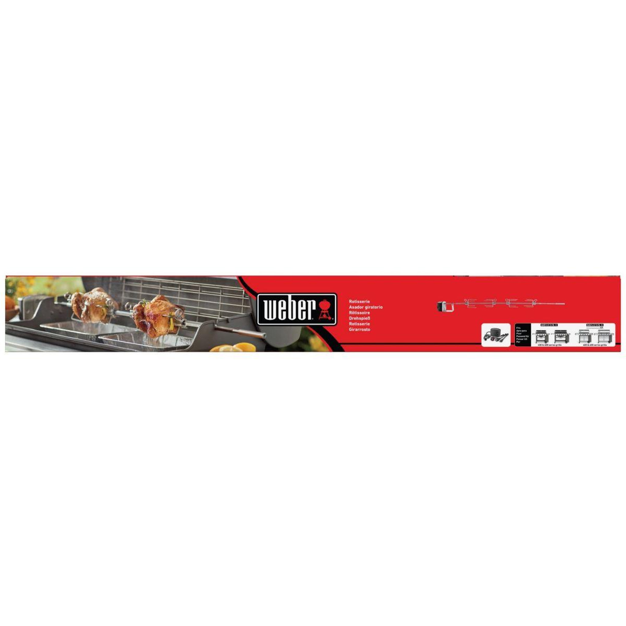 Voir la diapositive 3 : Weber Tourne broche barbecue pour Genesis II 4&6 brûleurs